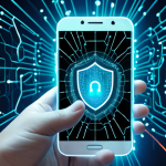 **Prompt 1:** "A close-up of a modern smartphone, showcasing digital protection and data privacy. Inside the screen, abstract, glowing data points or personal information symbols are visibly contained and secured within a virtual lock or shield icon. From the phone, subtle, non-identifiable digital tendrils, representing aggregated AI model updates, gently extend outwards towards a distant, abstract, glowing neural network in the background, illustrating that raw data remains on the device. Emphasize concepts of secure computing, user control, and confidential on-device AI training. Futuristic, clean, high-tech, concept art, soft lighting, secure colors."