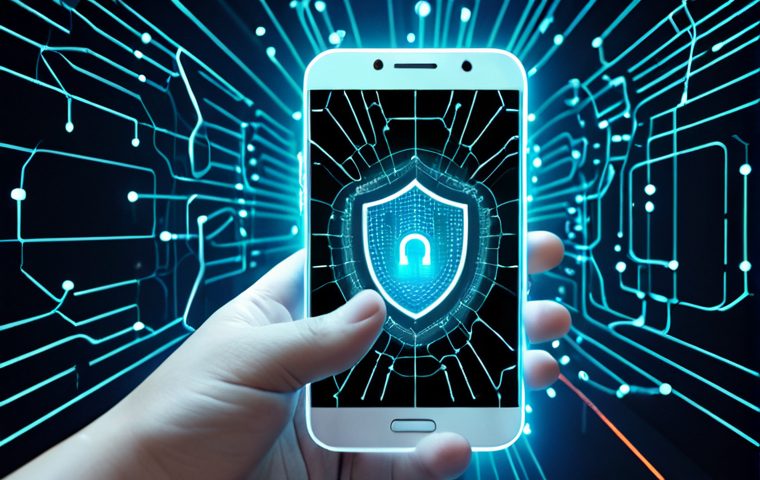 **Prompt 1:** "A close-up of a modern smartphone, showcasing digital protection and data privacy. Inside the screen, abstract, glowing data points or personal information symbols are visibly contained and secured within a virtual lock or shield icon. From the phone, subtle, non-identifiable digital tendrils, representing aggregated AI model updates, gently extend outwards towards a distant, abstract, glowing neural network in the background, illustrating that raw data remains on the device. Emphasize concepts of secure computing, user control, and confidential on-device AI training. Futuristic, clean, high-tech, concept art, soft lighting, secure colors."